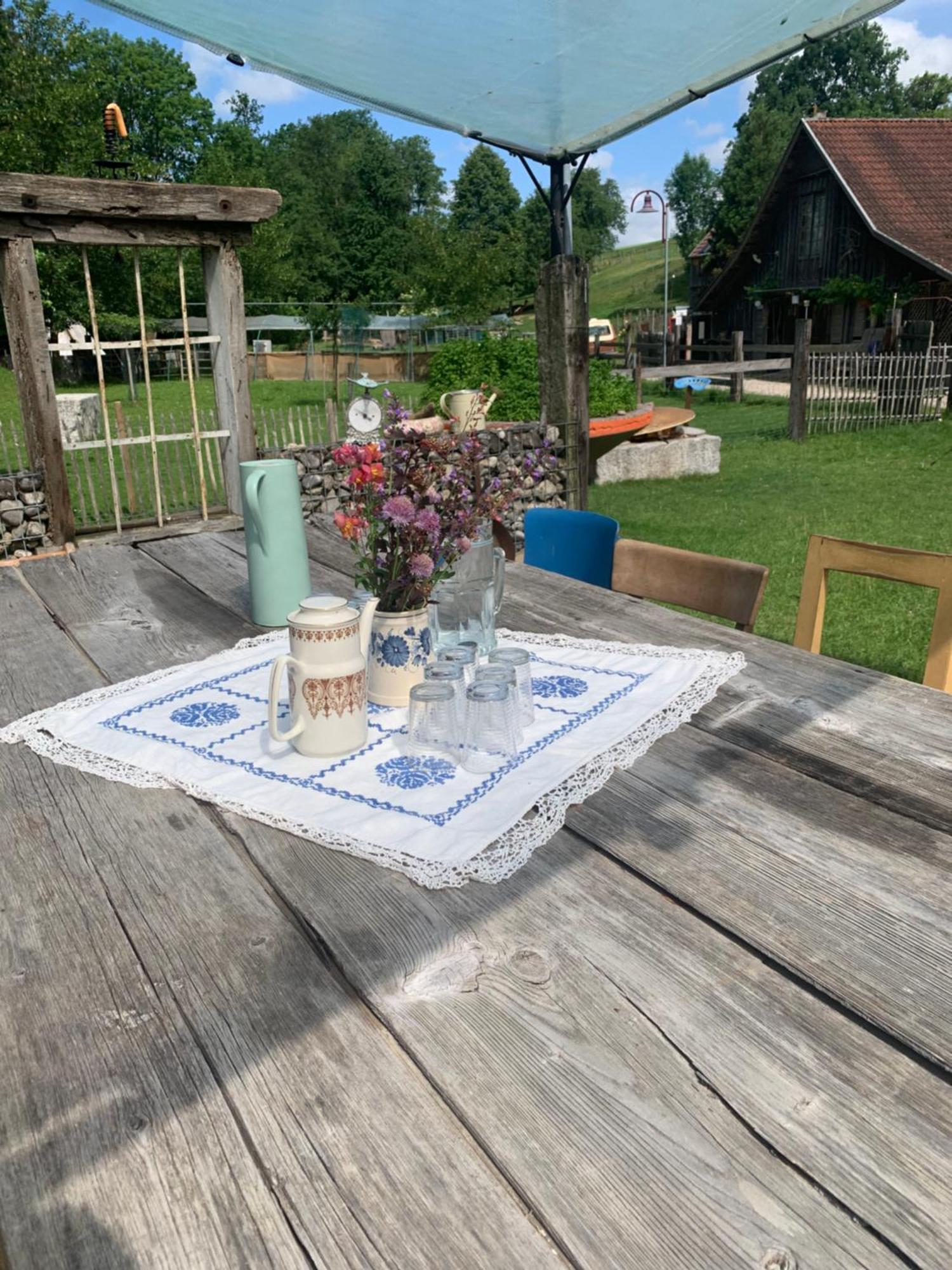Getreidekasten Auf Einer Lamafarm Oberndorf an der Melk エクステリア 写真